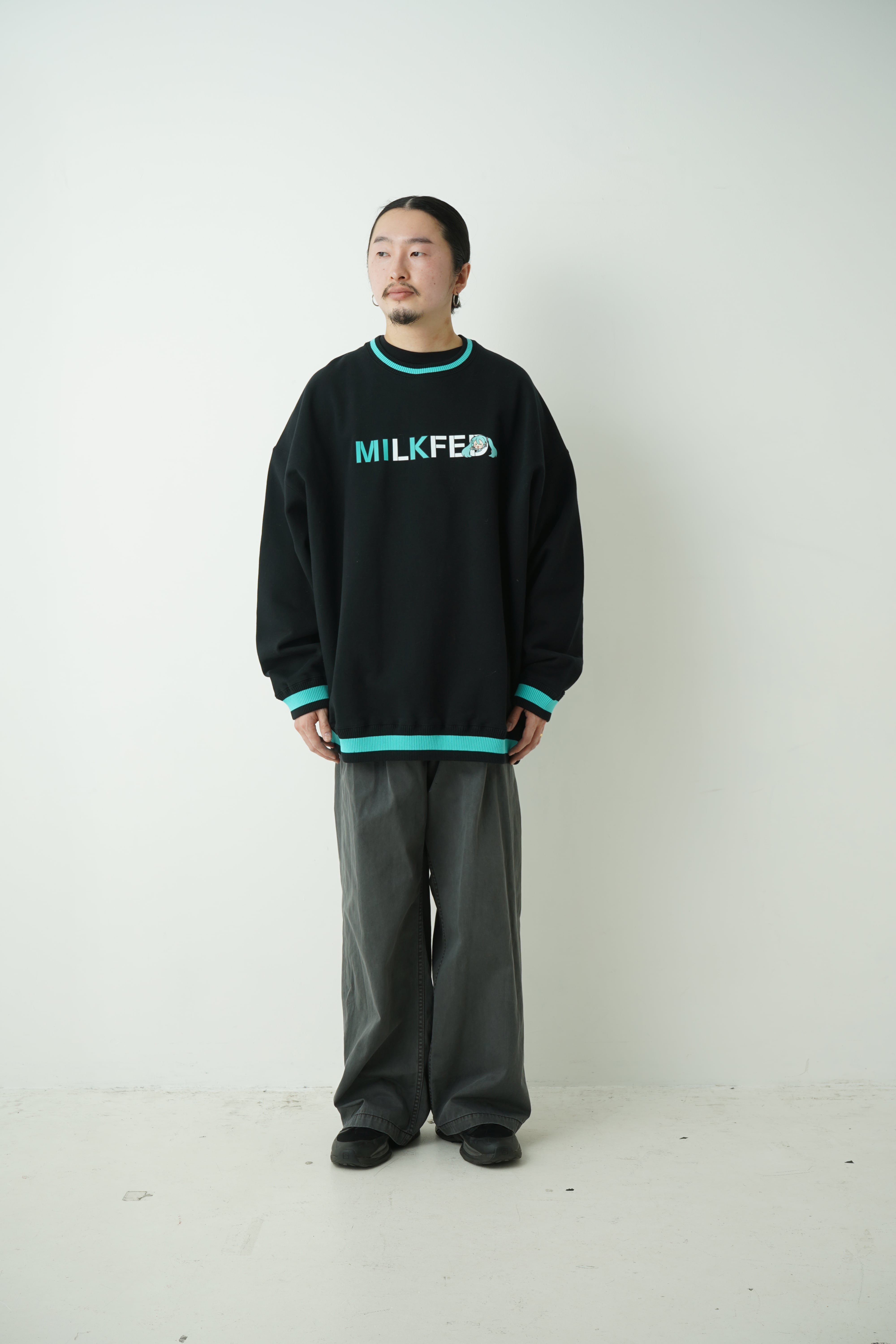 MILKFED.」×「雪ミク スカイタウン」オーバーサイズスウェット | 雪