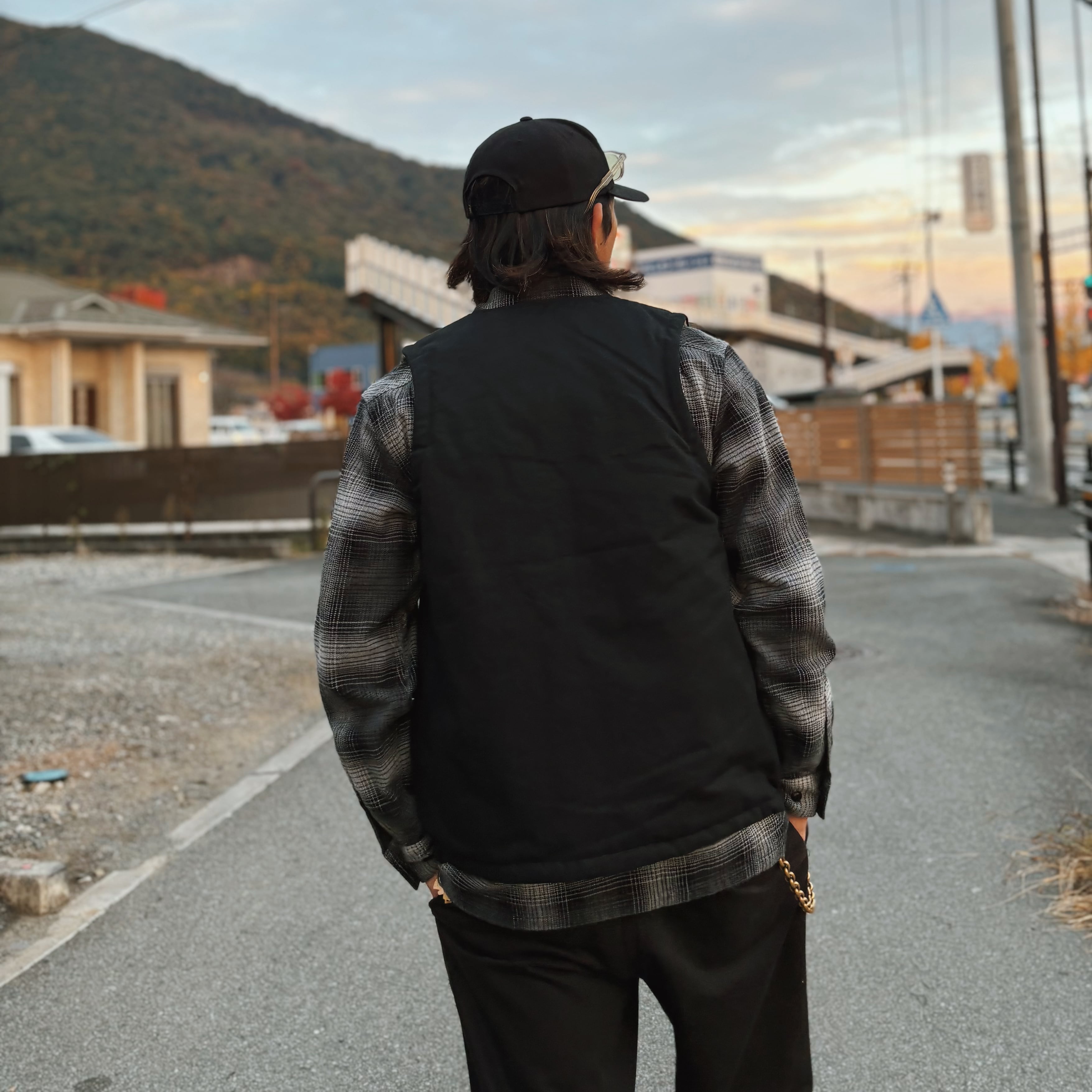 WestRide ブラック ダウンベスト WESTRIDE ウエストライド BLANCHESTER RV VEST リバーシブルベスト