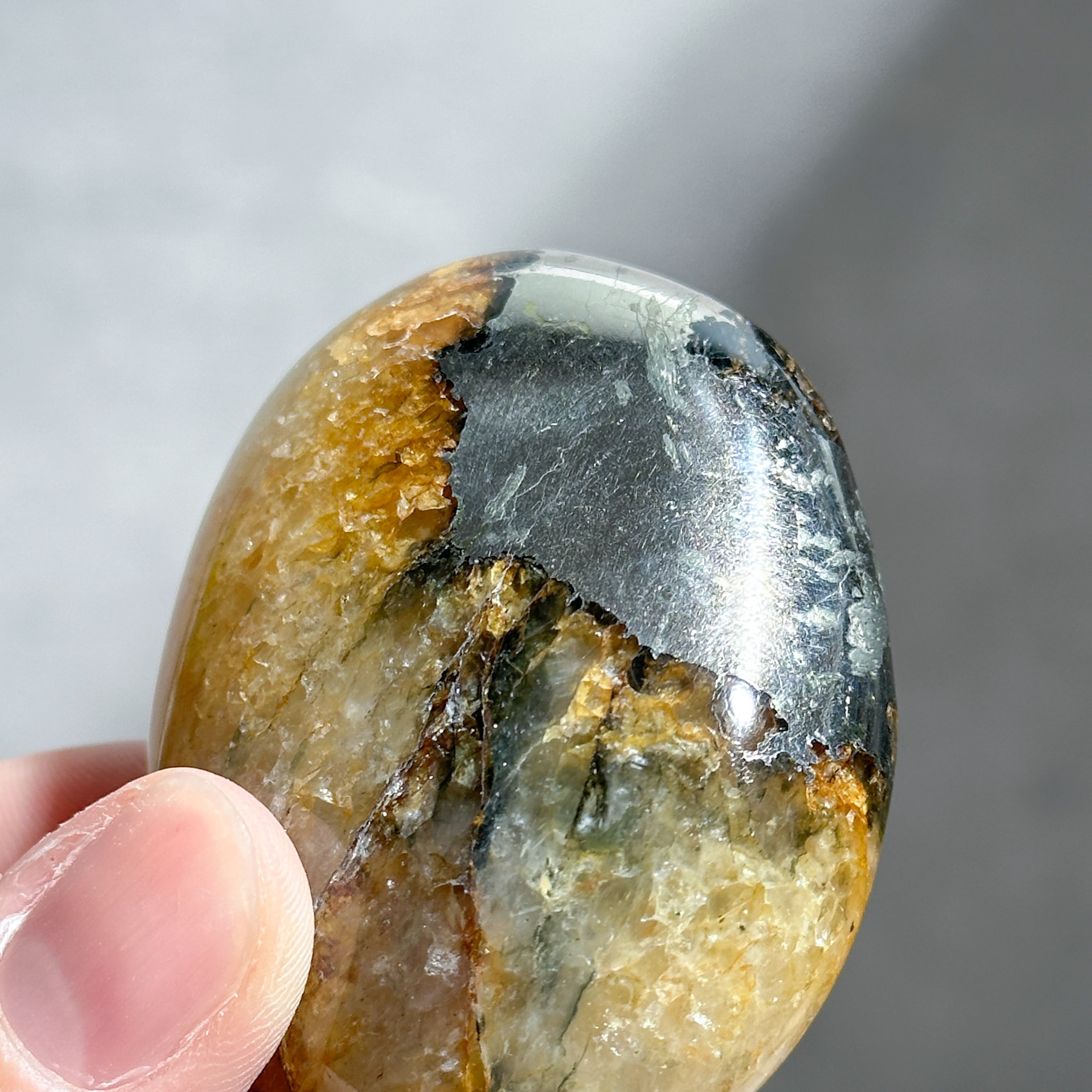 パイライト with クォーツ パーム34◇Pyrite with Quartz◇天然石