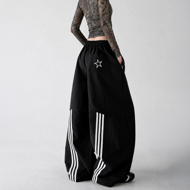 Star wide pants A00252