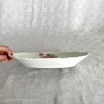 オーバルプレート　ラヴィエ　バラの花　ロカイユ装飾　 12TWdt12-2