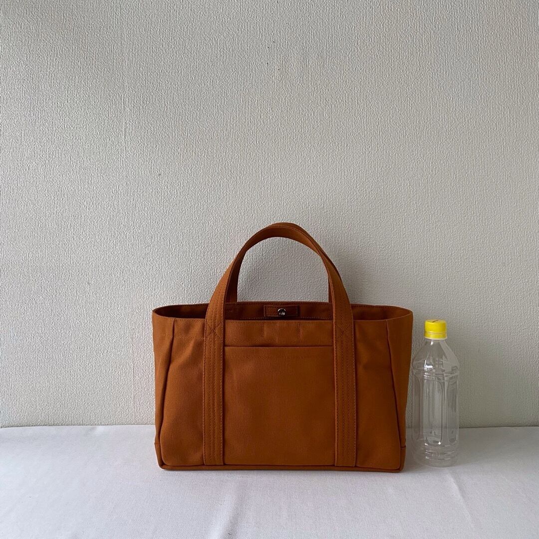 全6色】「軽いボックストート」横長サイズ／アルマダ8号帆布【受注制作