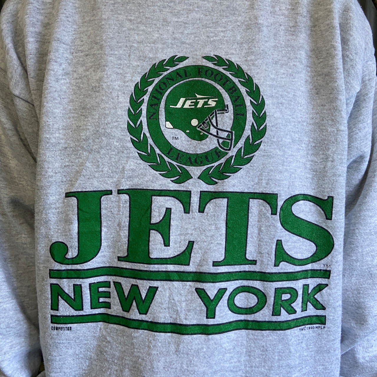 90年代 USA製 NFL ニューヨークジェッツ チームロゴプリント 