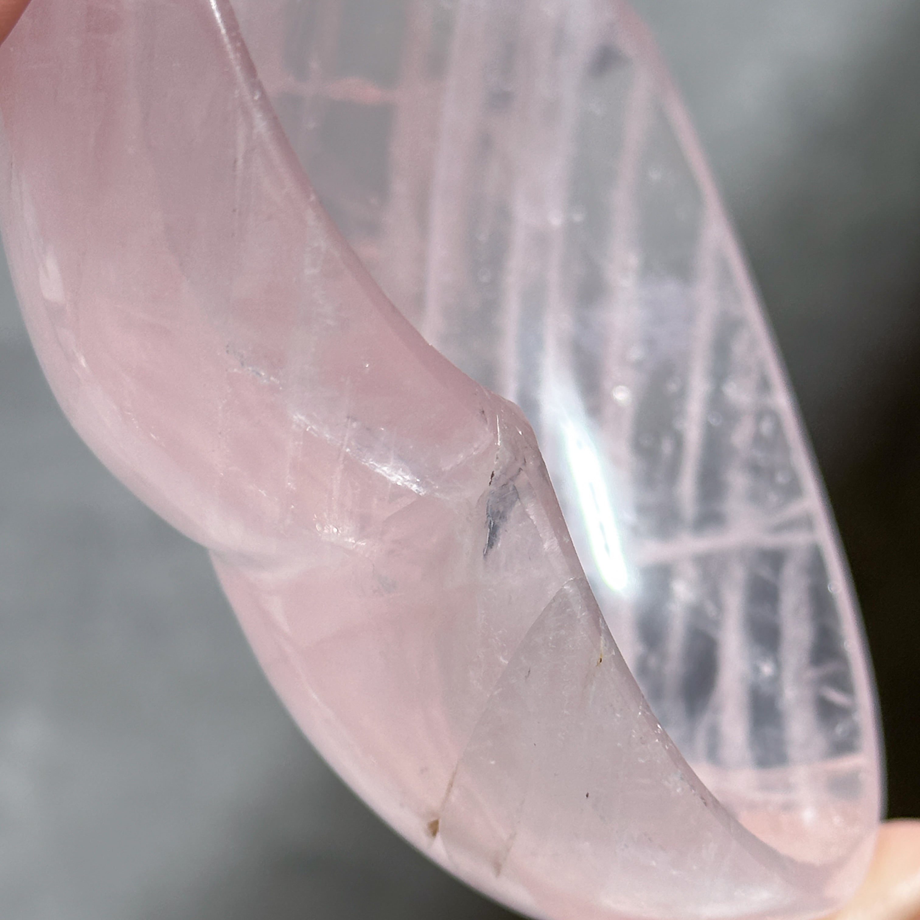 ローズクォーツハート型のうつわ 11◇Rose Quartz◇天然石・鉱物
