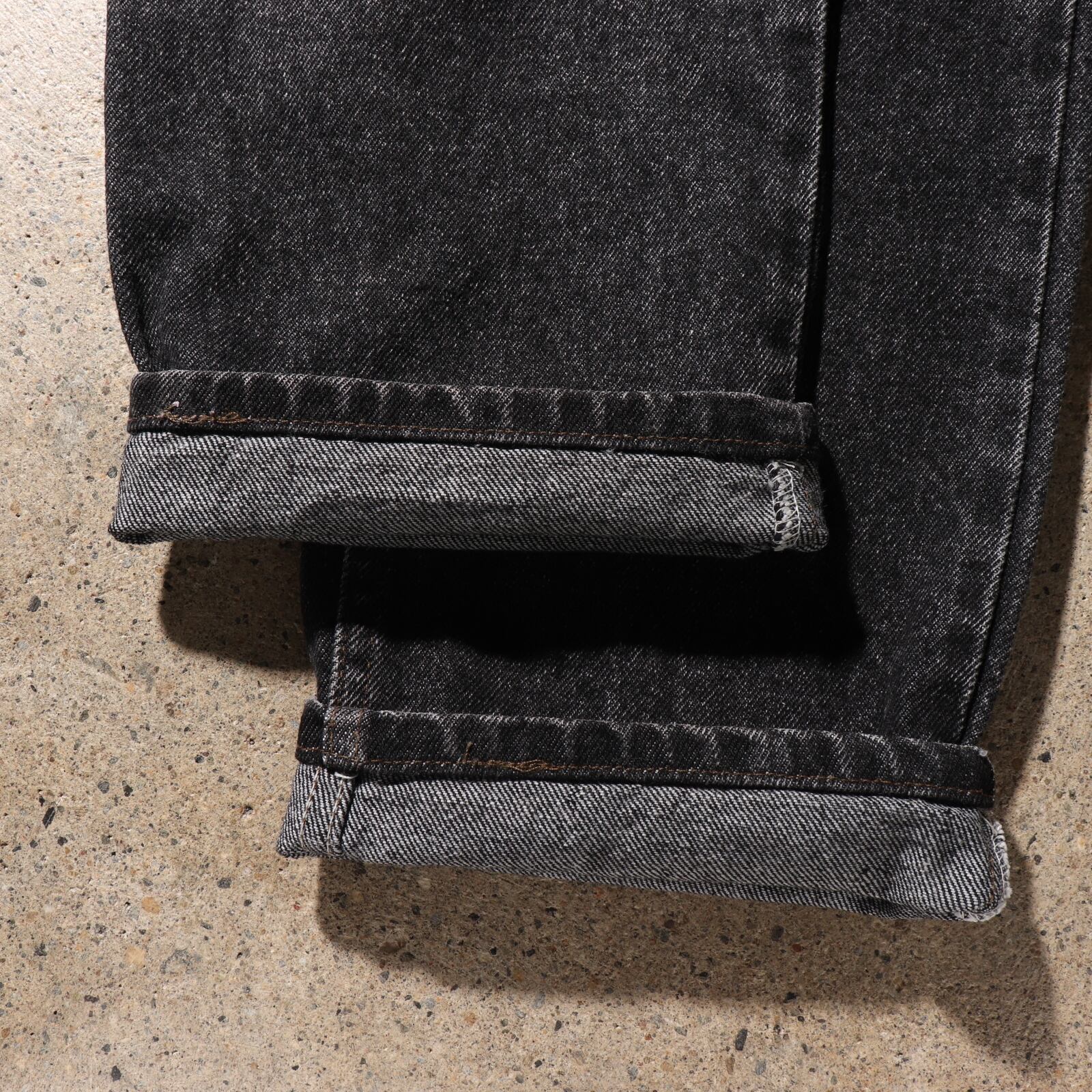 極美品 33×30 Levi's 505 USA 先染め黒 ブラックデニムパンツ