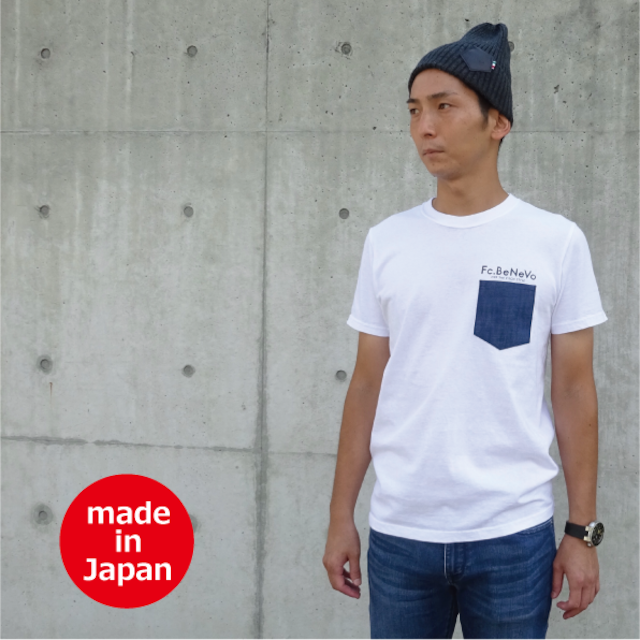 DENIM POCKET T-SHIRTS（WHITE）