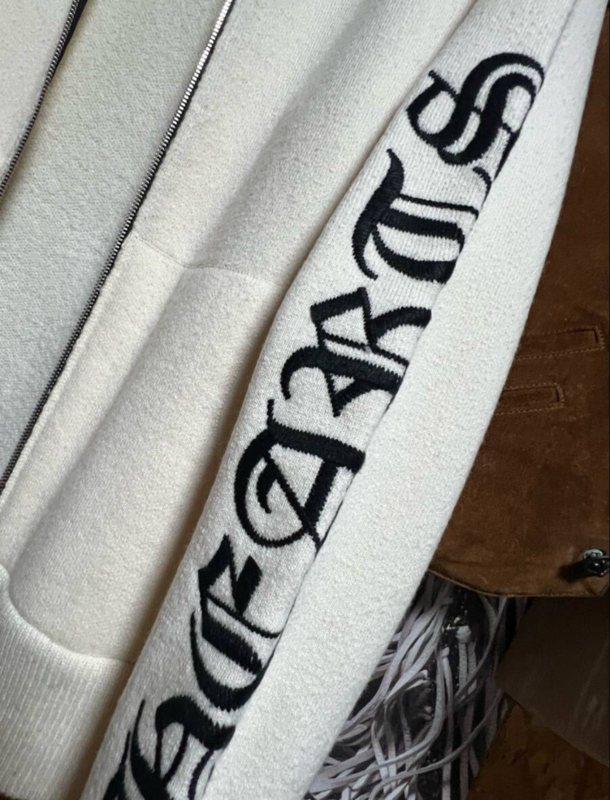 CHROME HEARTS クロムハーツ y not カシミヤ ジップアップ パーカー
