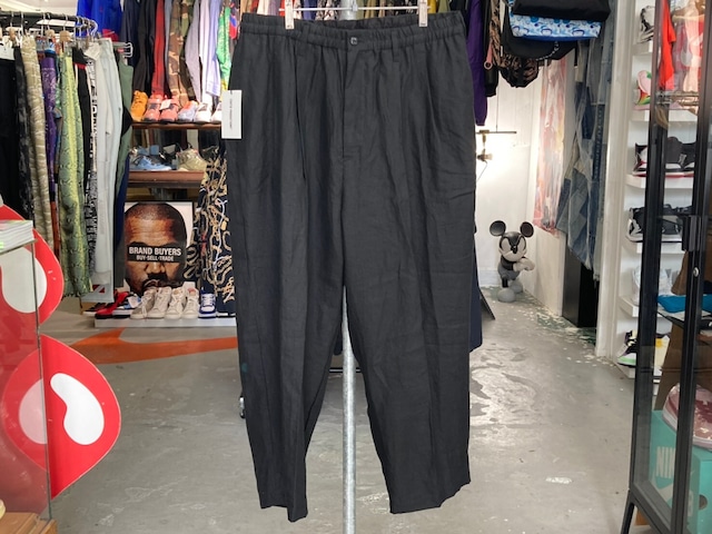 COOTIE 20SS Linen 2 Tuck Easy Pants Black XL CTE-20S105 40KE5957