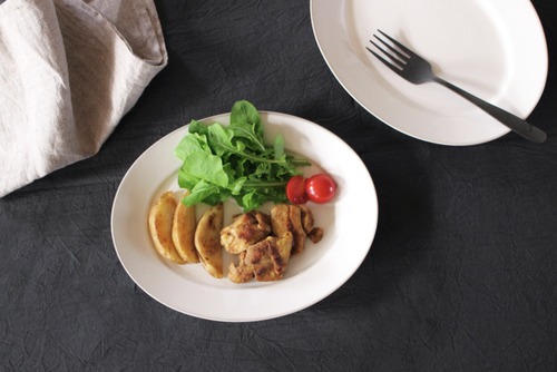 Rondo 27cm オーバル皿【無地クリーム】