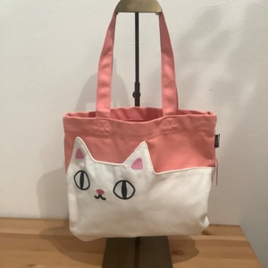 猫のポケットが可愛い♡【ポケットトートバッグ】2色展開♪