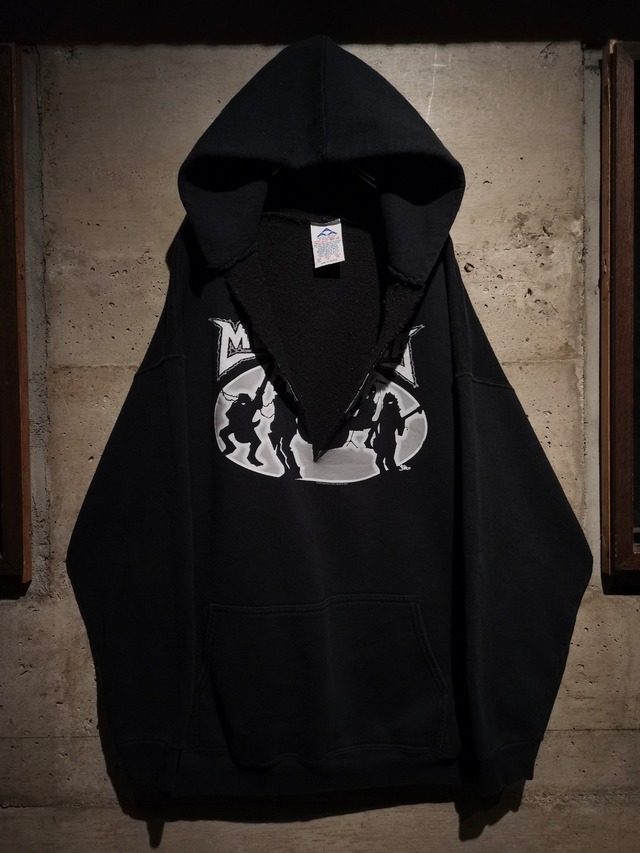 【Caka】00's" "METALLICA" Cutting Custum Print Design Loose Hoodie