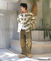 【#Re:room】COLOR SWITCHING WIDE CHINO［REP235］