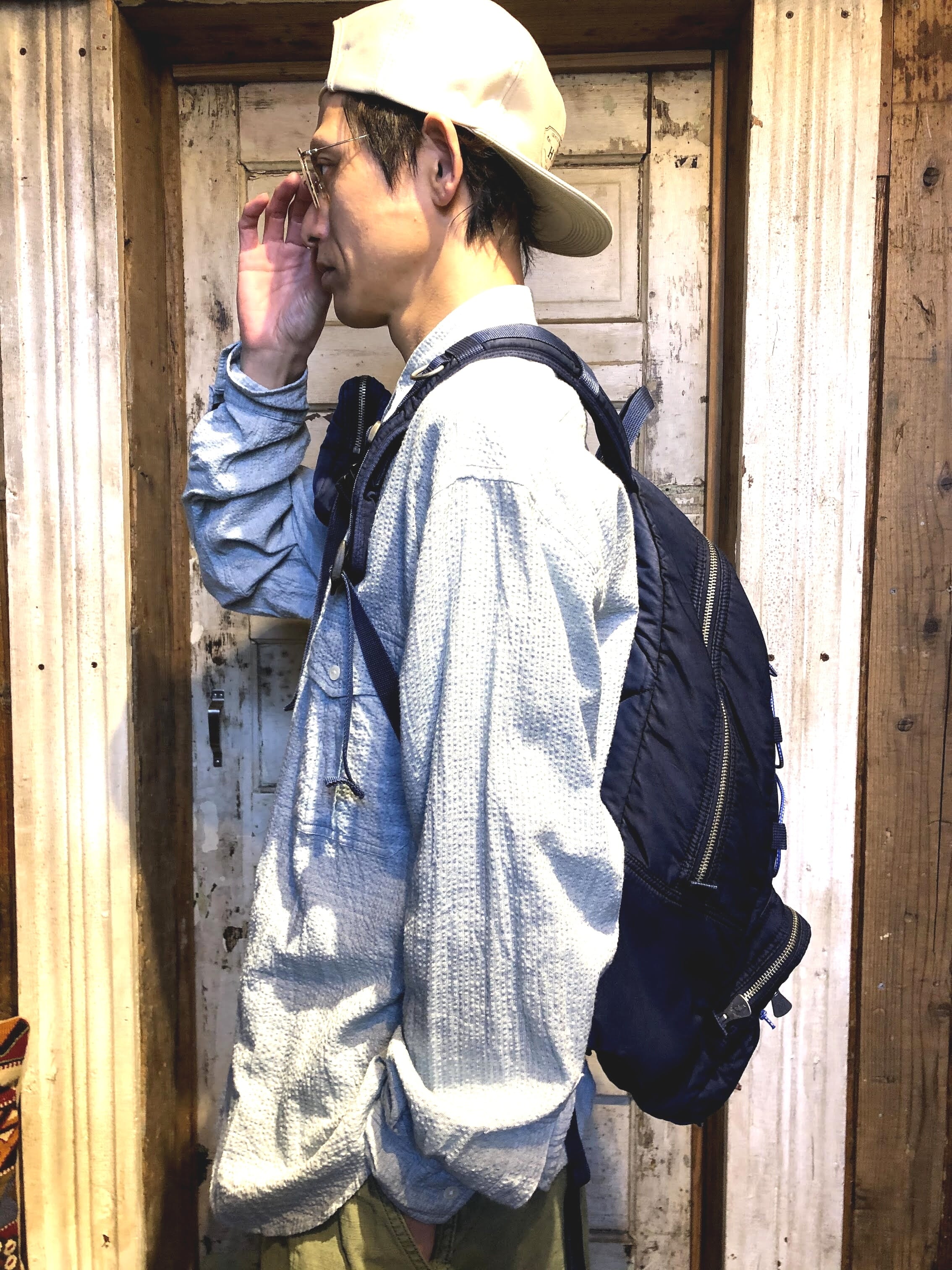 PORTER CLASSIC (ポータークラシック) P.C SUPER NYLON DAYPACK BLUE