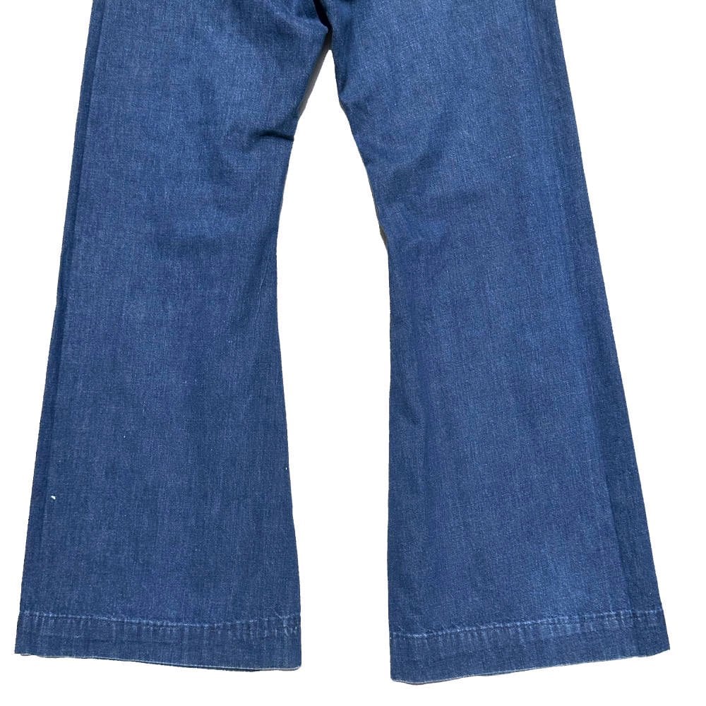 パンツ 70s Vintage SEAFARER Denim Sailor Pants SEAFARER - USN] Vintage Sailor Denim Pants Wrap Pants [1970s