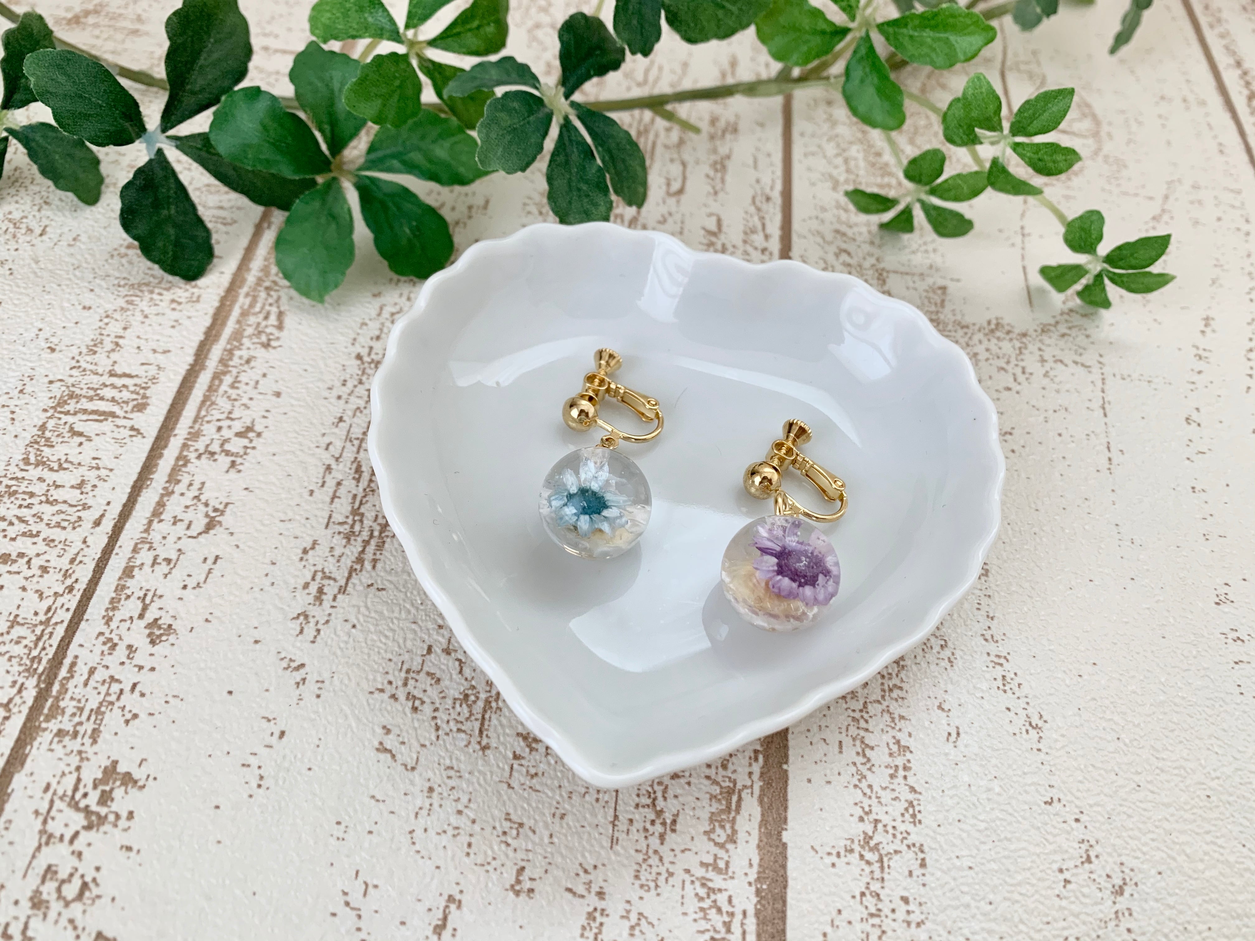 レジン 67 引っ付く ハンドメイド イヤリング ピアス
