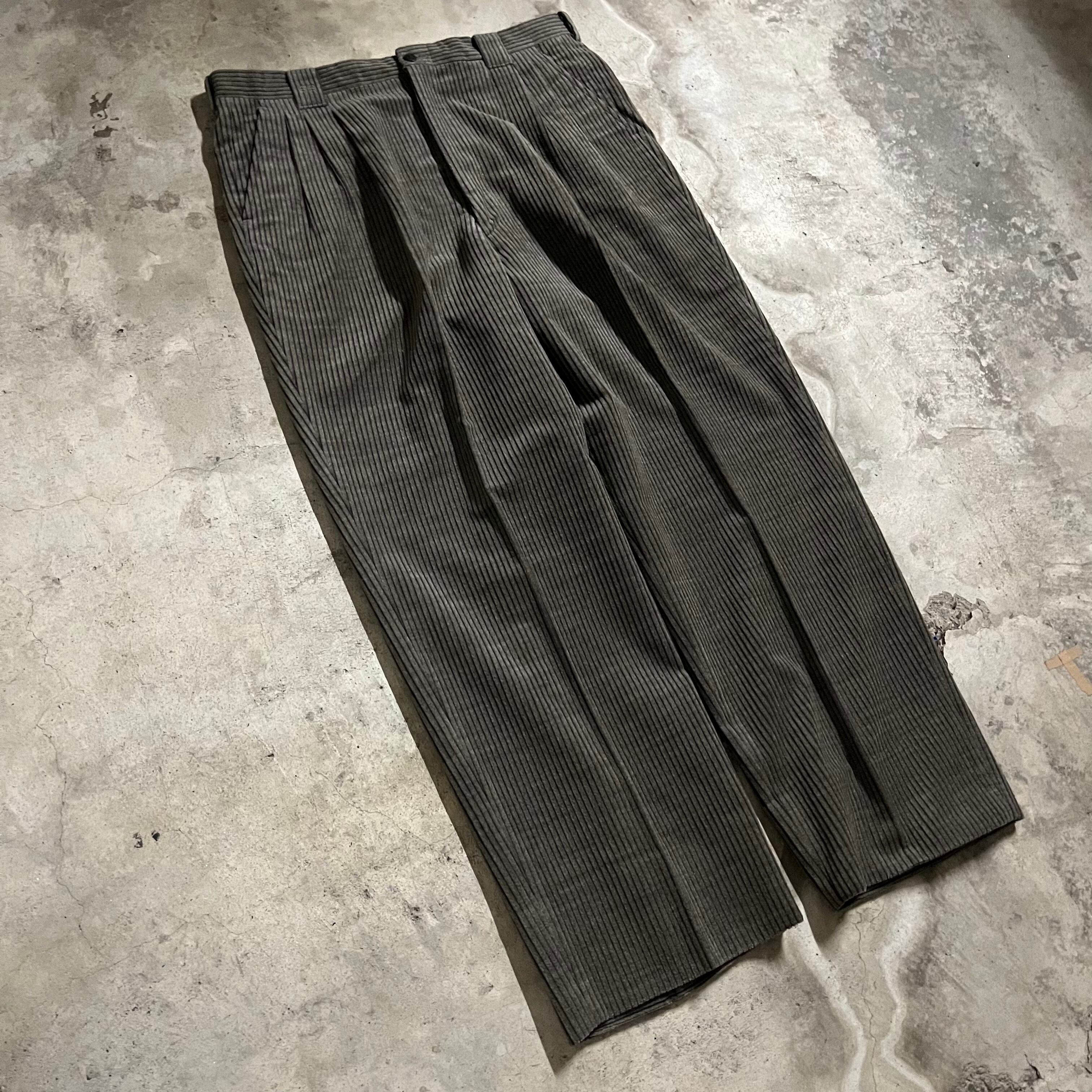 BALENCIAGA〗wide 2tuck corduroy pants/バレンシアガ ワイド 2タック