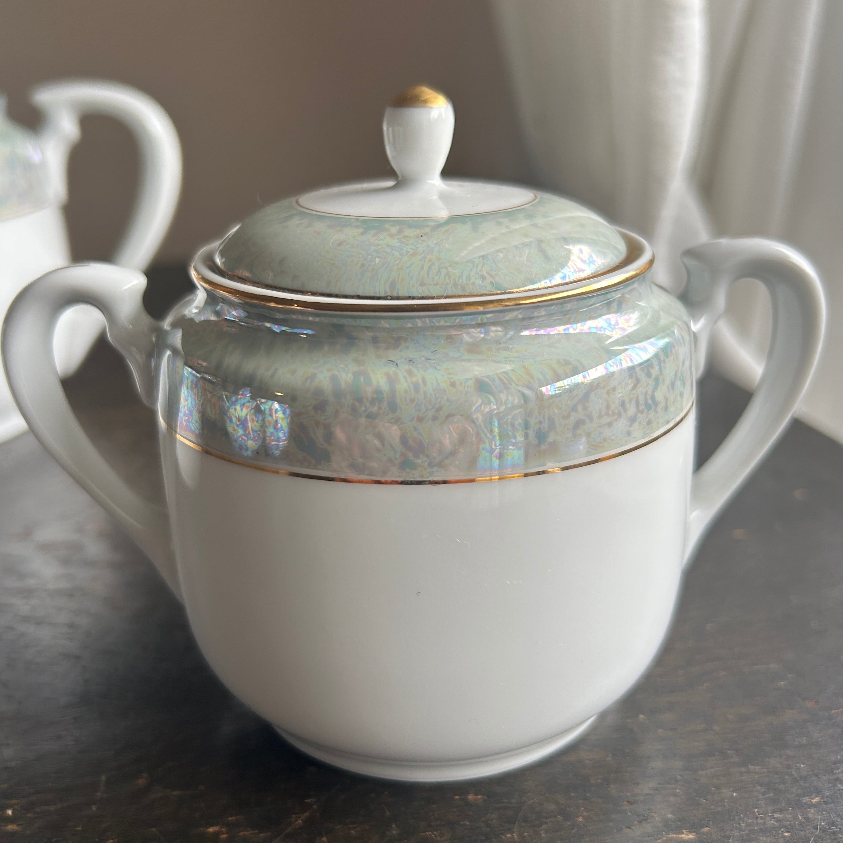 アンティーク東洋陶器 ラスター彩ティーセット 8点 | bonbidou22