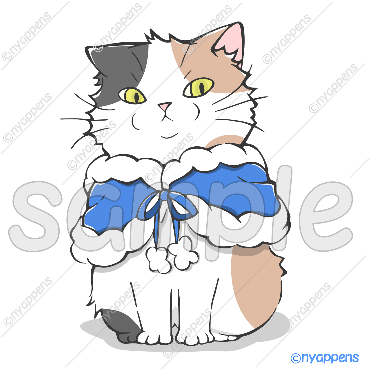 【商用利用OK】手書き猫イラスト<M17>