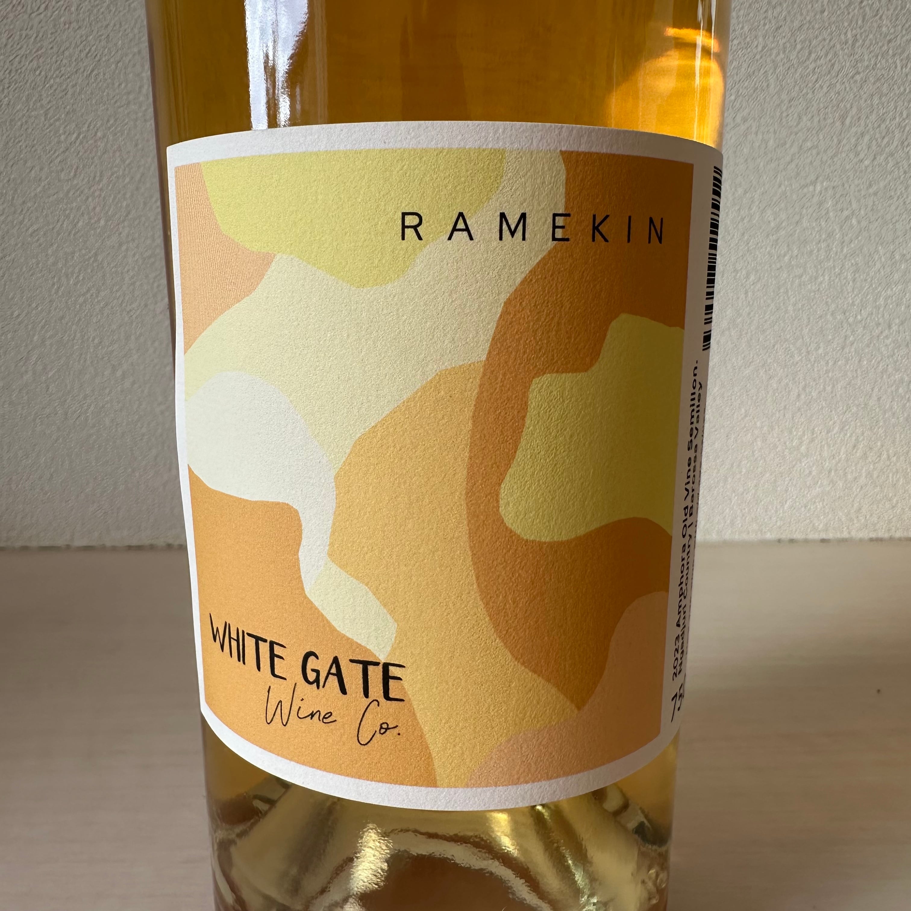2023 Ramekin（ラメキン）｜White Gate Wine Co.｜アンフォラ仕込みオレンジ寄り白｜オーストラリア・バロッサ