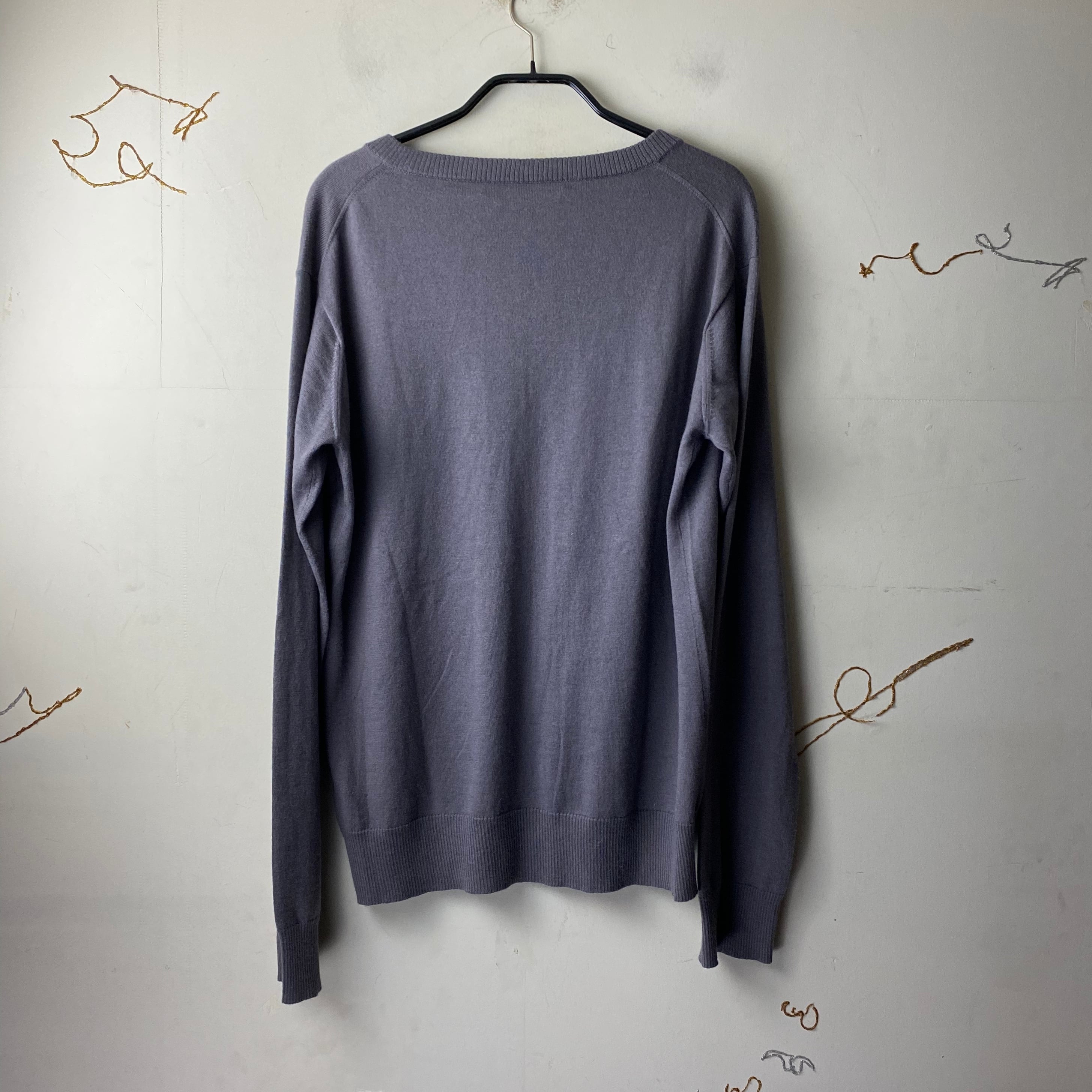 JOHN GALLIANO cashmere×silk v-neck sweater | NOIR ONLINE