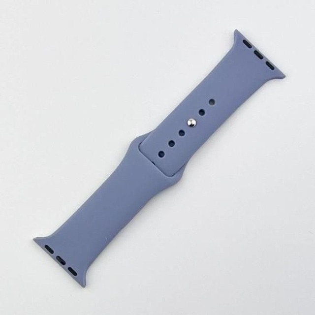 Apple Watch バンド シリコン ダスティパープル 38/40/41mm 男女兼用 ダブル留め具 アップルウォッチ