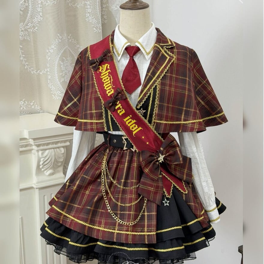アイドルチェック柄衣装 セットアップ ライブ | ロリータファッション