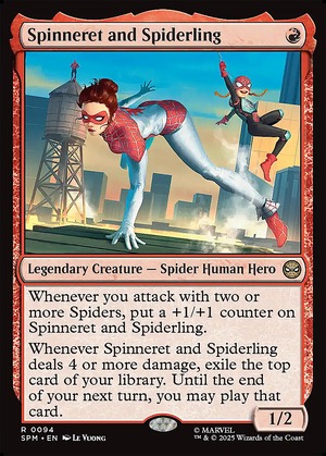 MTG《スピナレットとスパイダリング/Spinneret and Spiderling(SPM)》英語