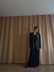 MADE IN U.S.A. big shoulde remake jacket-3983-2