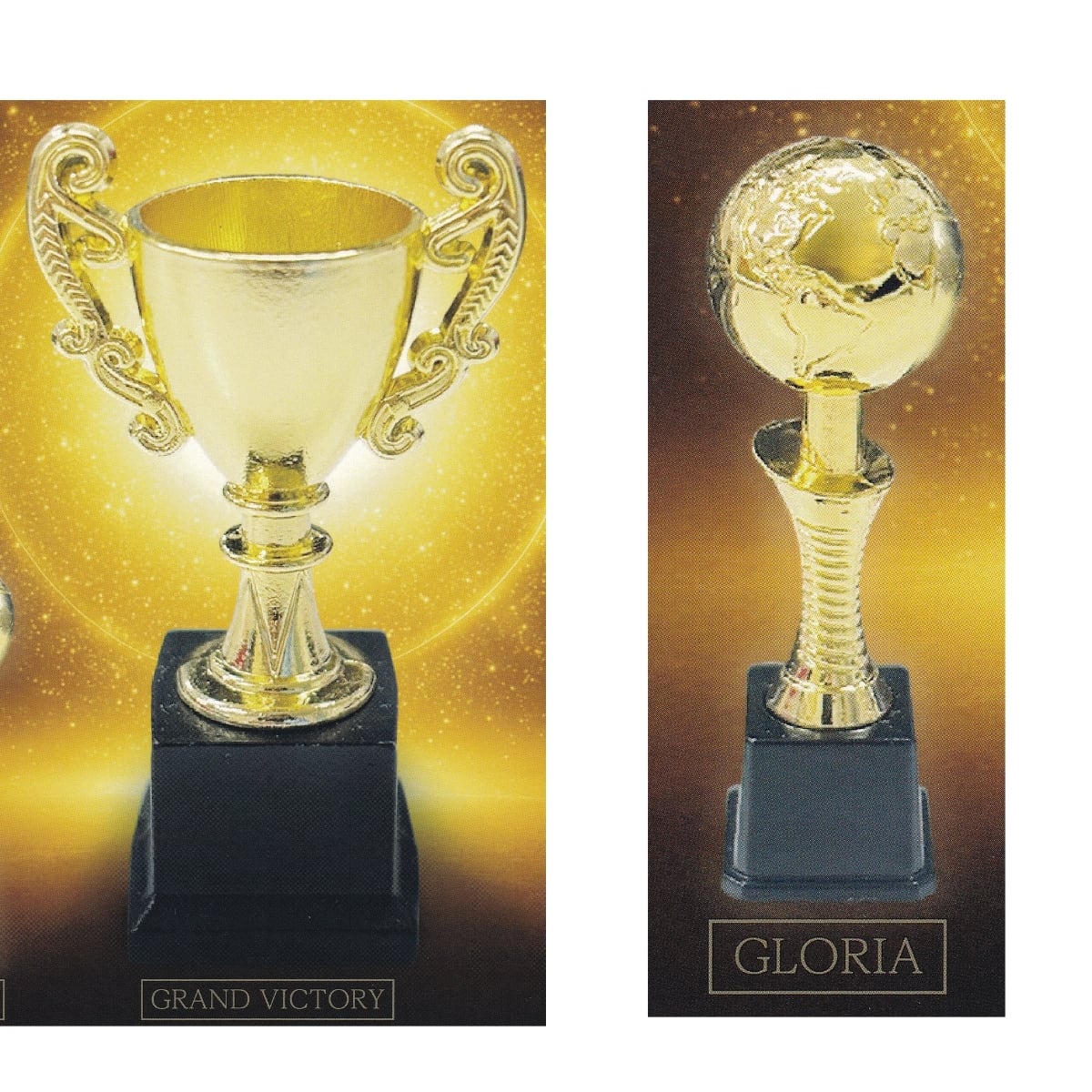 大優勝トロフィー 【人気の2種セット】 レインボー TROPHY ミニチュア