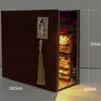 DIY ミニチュア ブックエンド ミニチュアハウス マジックハウス パズル 手作り組み立て 建築模型 クリエイティブ 誕生日 プレゼント クリスマス おしゃれ インテリア モダン ホリデー 木製