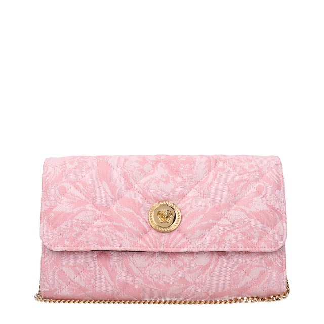 【新品】VERSACE ヴェルサーチェ レディース クラッチバッグ ファブリック ピンク DBSI159S1A159111P56V