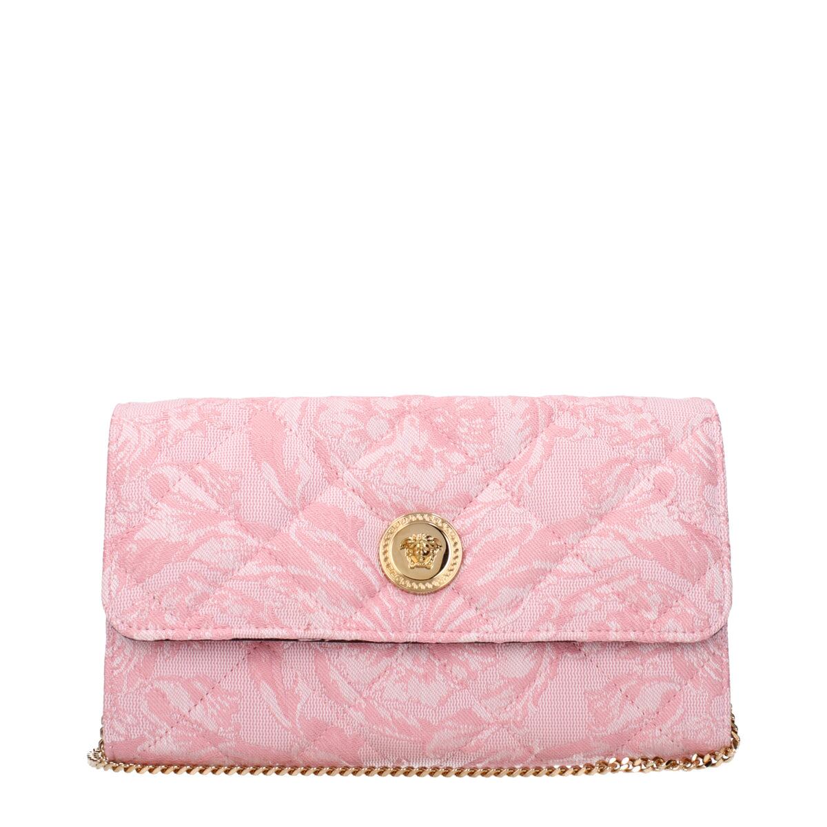 【新品】VERSACE ヴェルサーチェ レディース クラッチバッグ ファブリック ピンク DBSI159S1A159111P56V