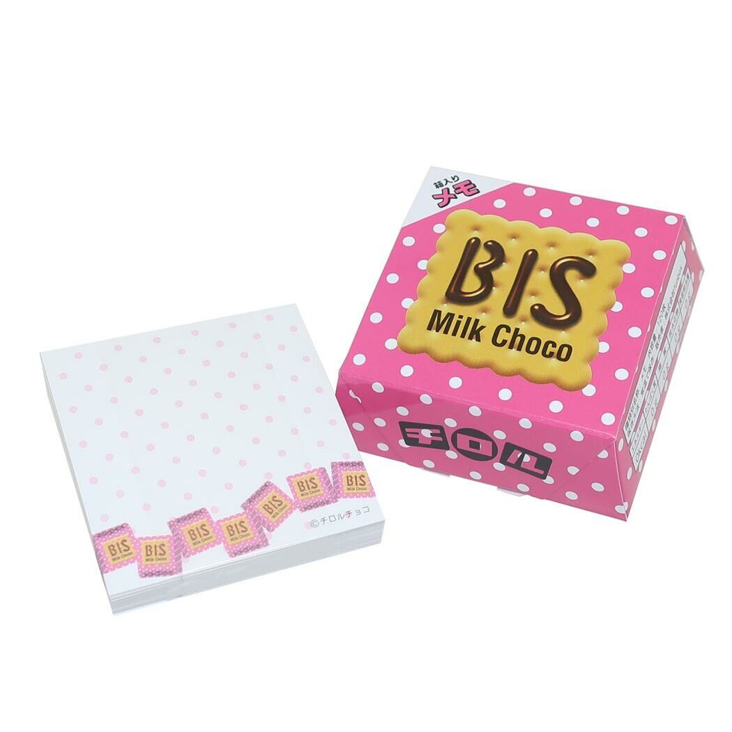 チロルチョコ BIS ピンク 箱入りメモ X02