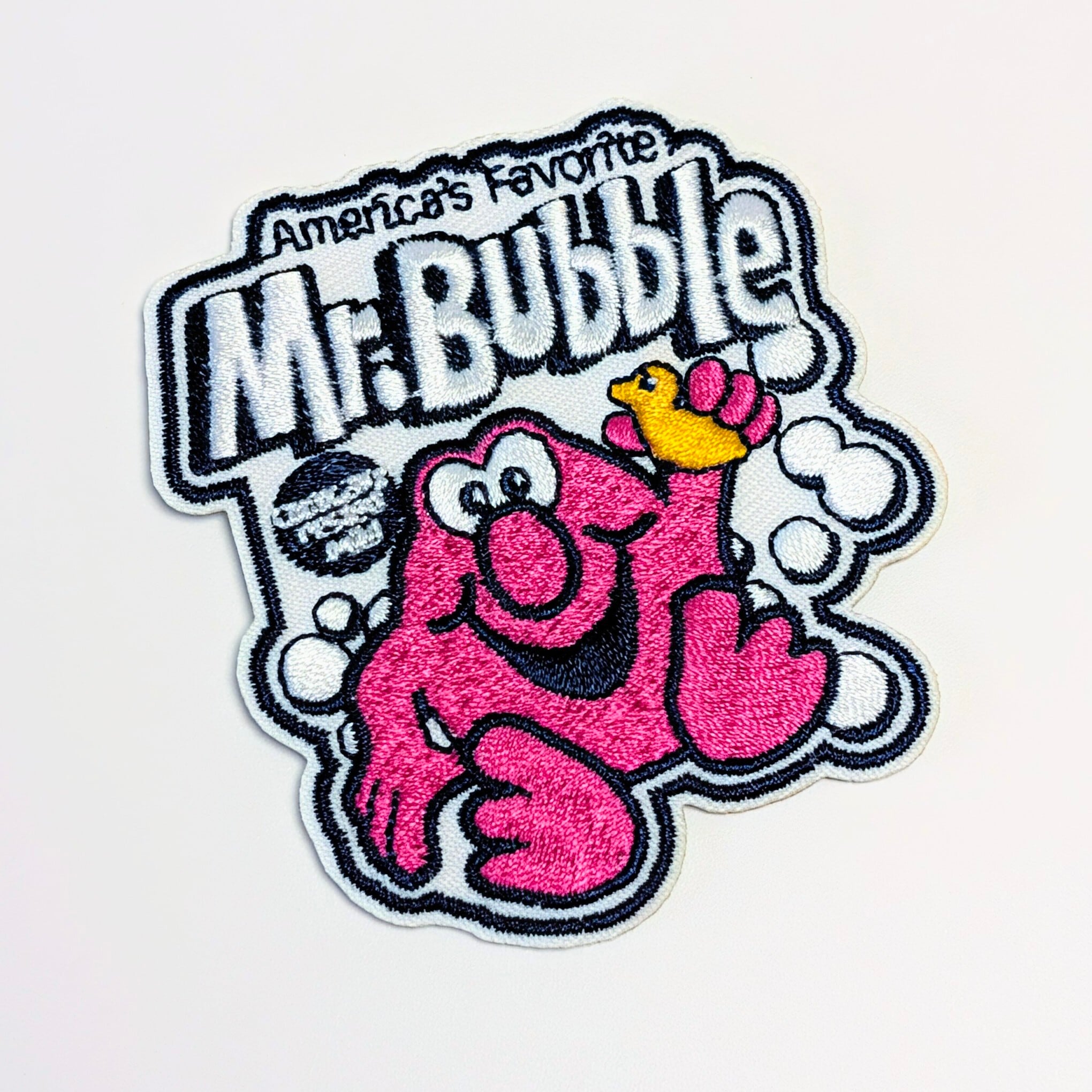 送料無料！ ★刺繍アイロンワッペン★【 Mr. Bubble（ミスターバブル）】バブルバス / アドバタイジング / ワッペン / PATCH〚アメリカン雑貨 アメトイ〛