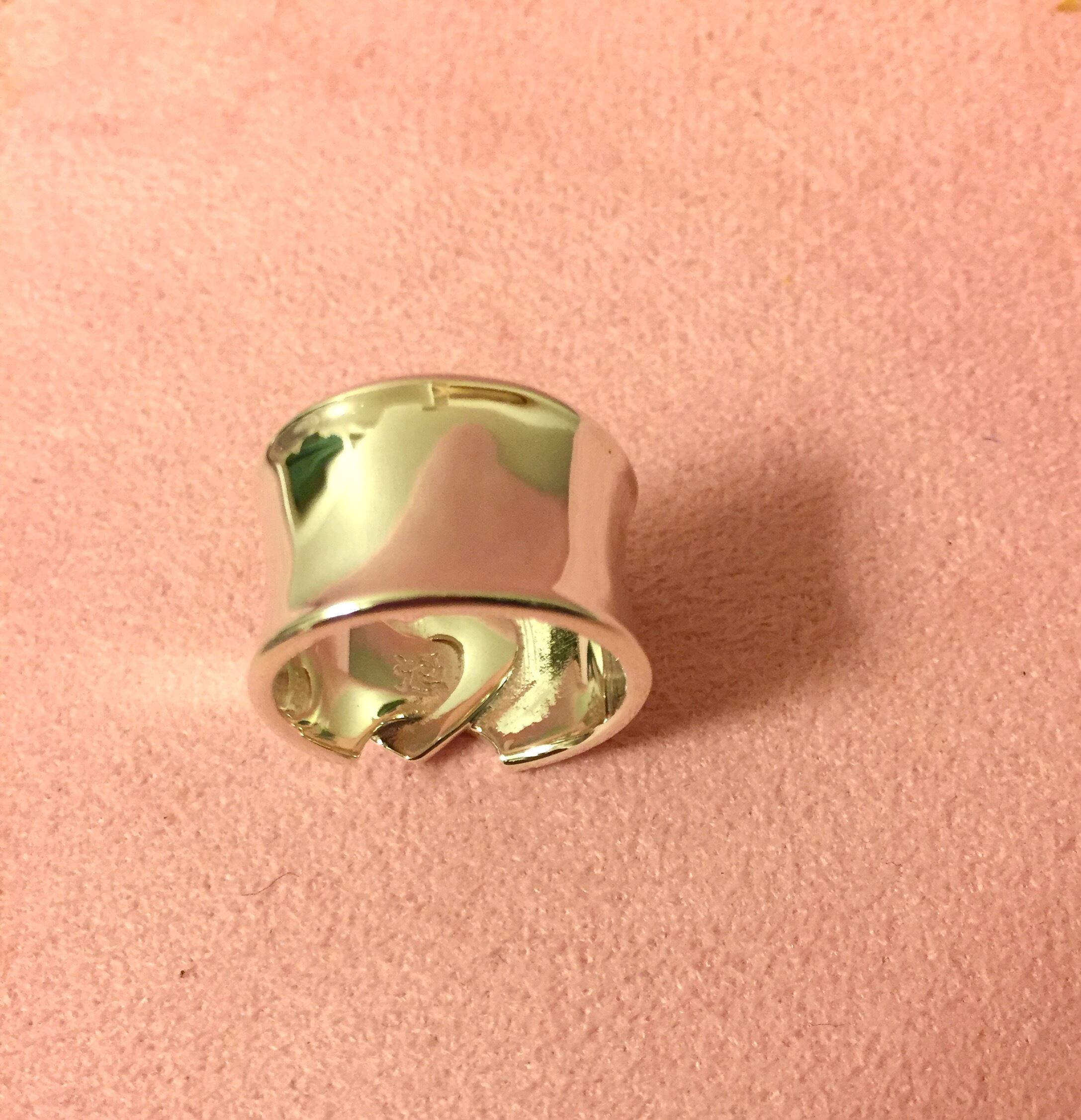 ribbon LOVERING.幅広 SILVER925 #00614-sv りぼんラブリング幅広 