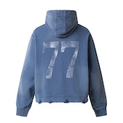 VINTAGE ストリート ダメージ加工ラインストーンパーカー T2331