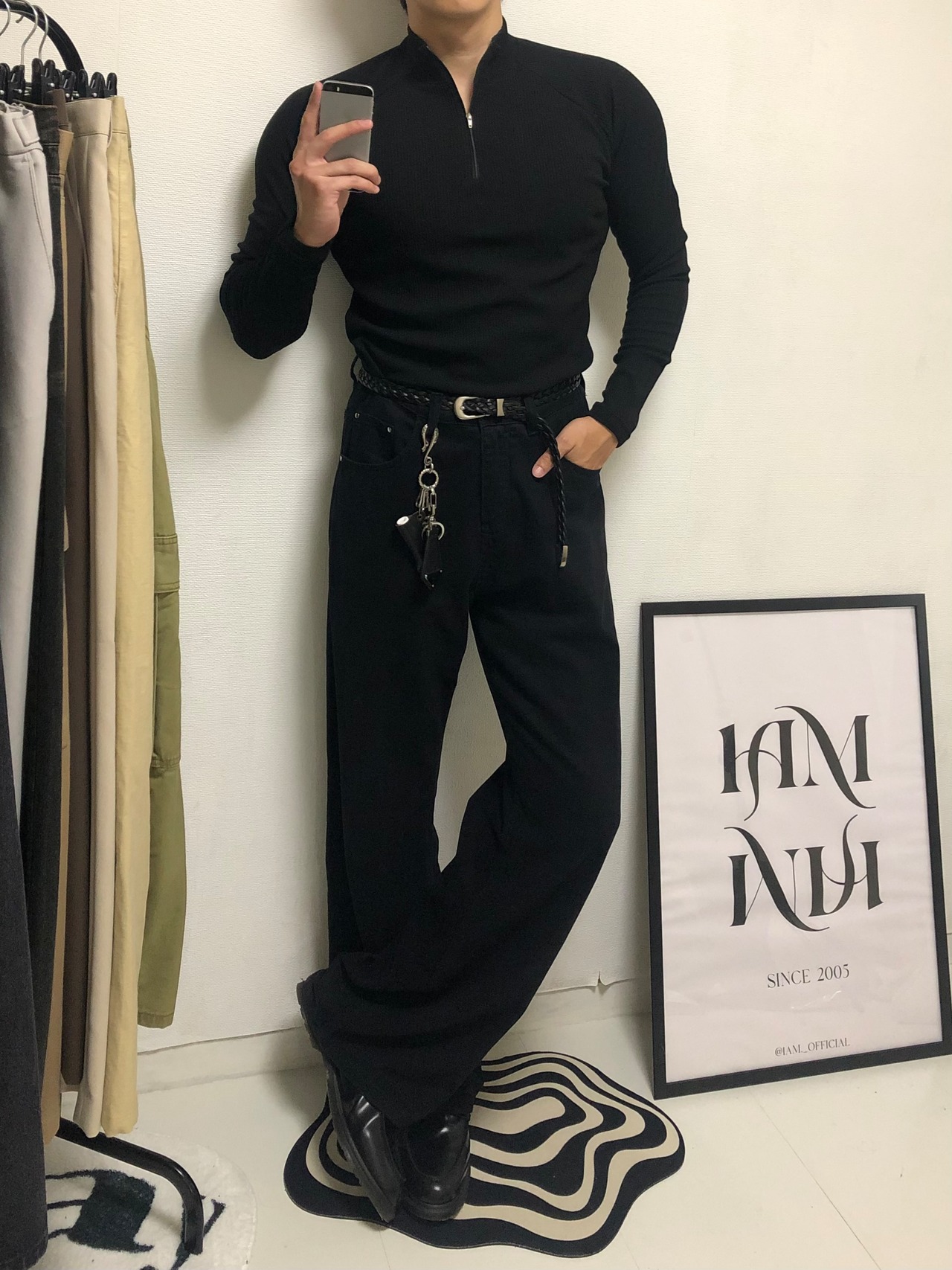 【MuscleFit】Ribbed Raglan Long Zip-Up T-Shirts (2color) - 5