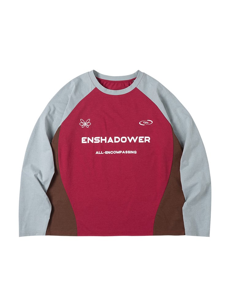 ENSHADOWER カラーブロック ラグラン速乾ロングTシャツ | テックウェア 