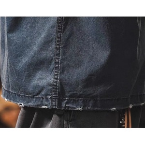 Utility pocket denim shirt 1036