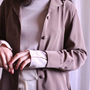 オーバーシャツ　　　ココアブラウン