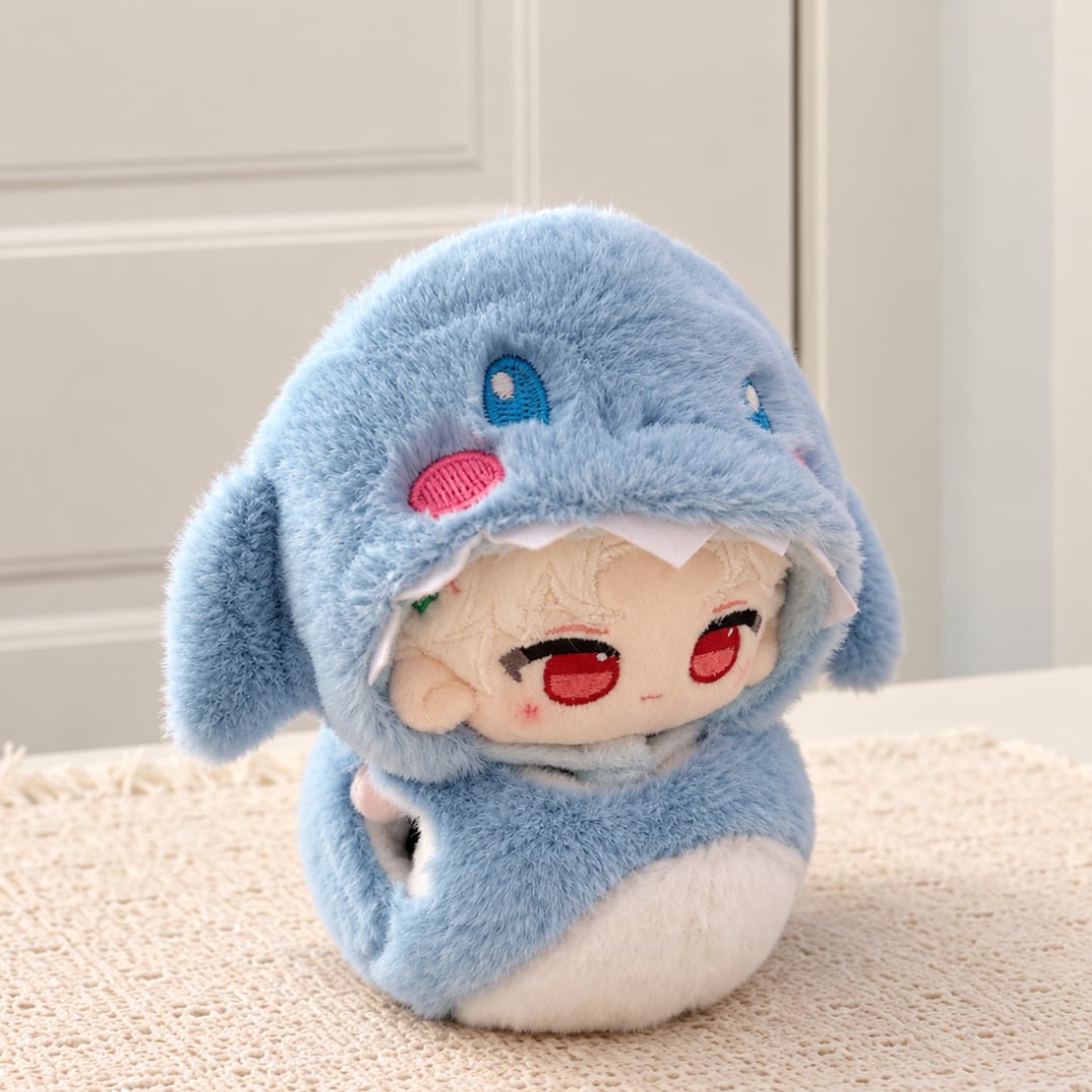 10cm ぬい服 12cm 着せ替え ミツバチ サメ 着ぐるみ ちびぬい 綿人形
