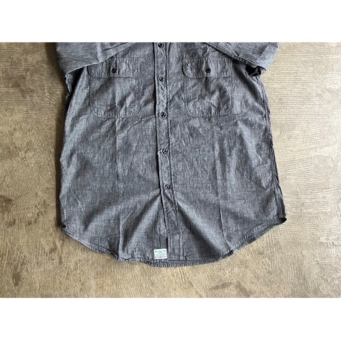 orSlow(オアスロウ) Black Chambray Work Shirt | AUTHENTIC Life Store