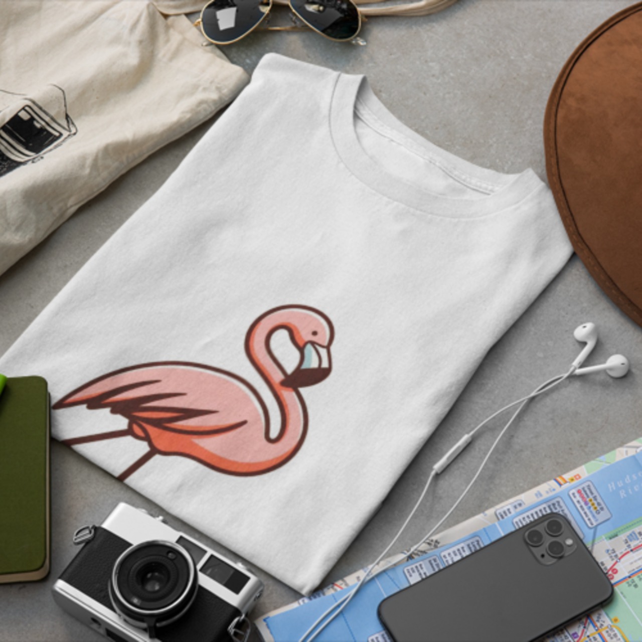 T-shirt -フラミンスニーカー 4109