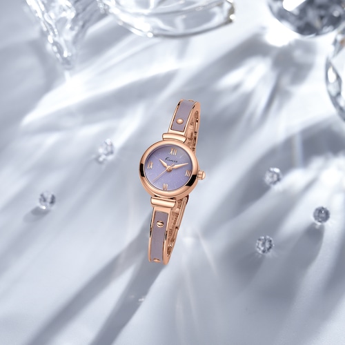 【アウトレット】Kimio AF-Z1009 Imitate(Purple)　腕時計　レディース