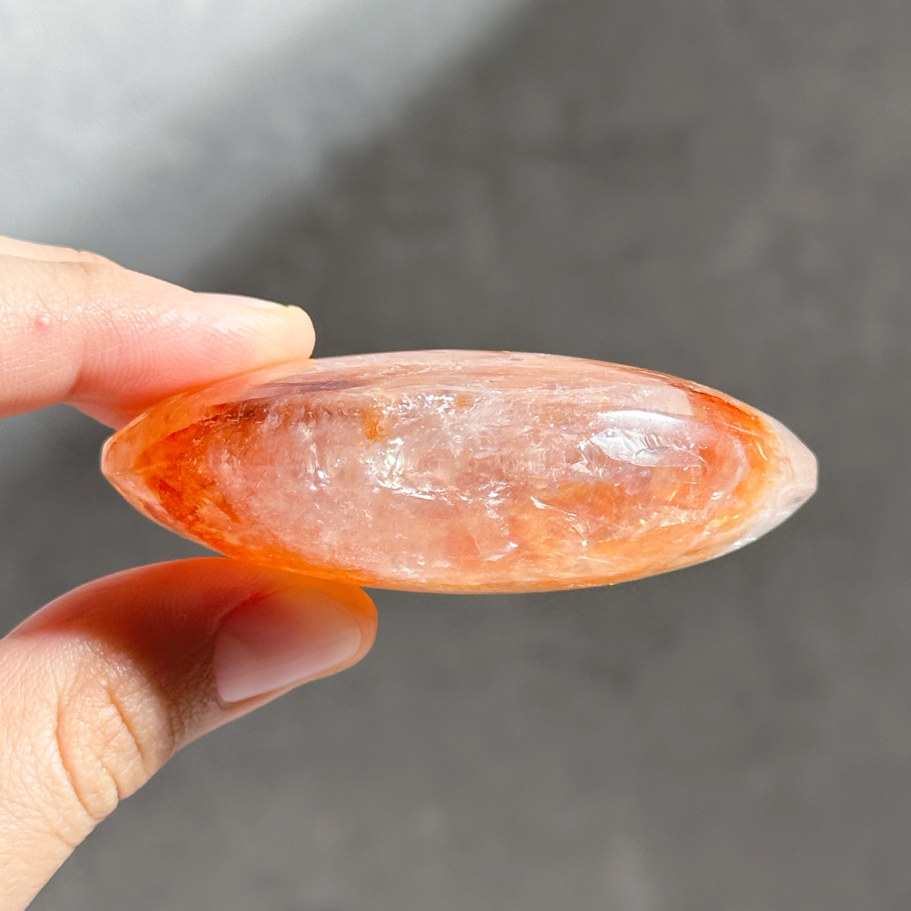 レッドヘマタイトクォーツ パームストーン31◇Red Hematite Quartz