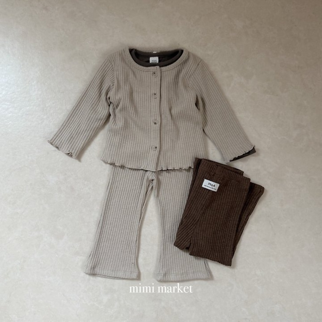 韓国子供服 / mimimarket / 26Autumn / リズリブカーディガン / 秋服 *S~L *