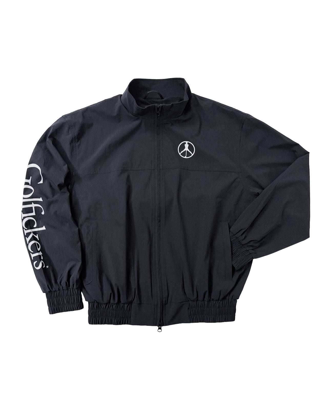 HOLE 596] Stretch Jacket -Black- | Golfickers