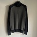 EMPORIO ARMANI ジップニット L 黒×灰 エンポリオアルマーニ