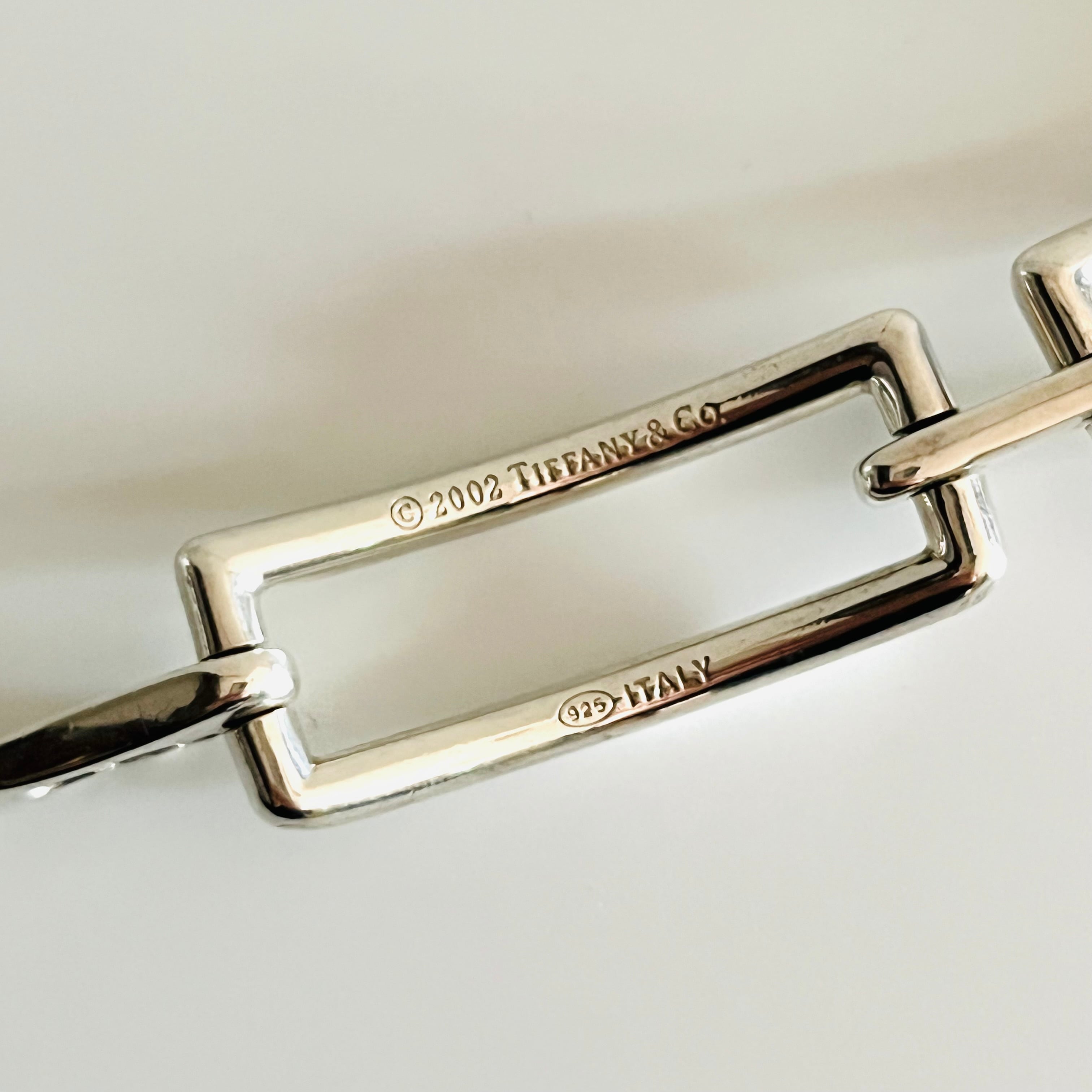 Tiffany&Co.ティファニー 2002 square link bracelet シルバー Tiffany&Co.ティファニー 2002 square link bracelet シルバー
