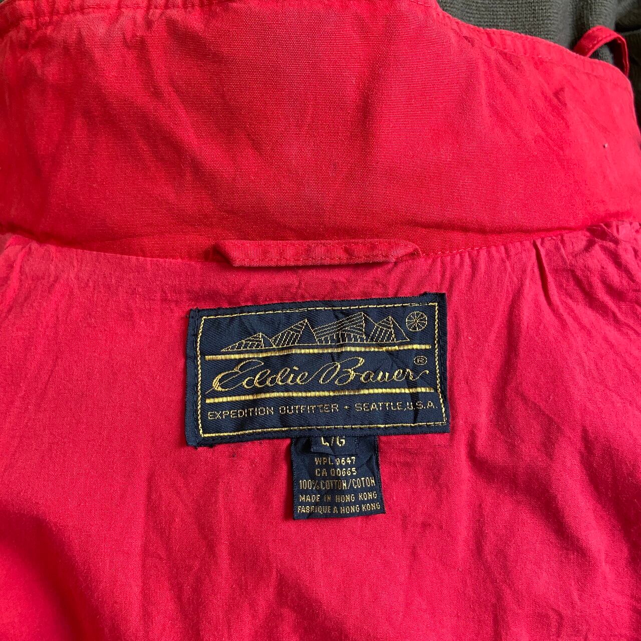 Eddie Bauer 80s 黒タグ スモック レッド